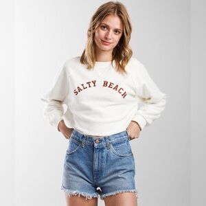 White 'Salty Beach' Sweatshirt